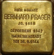 Stolperstein Bernhard Prager